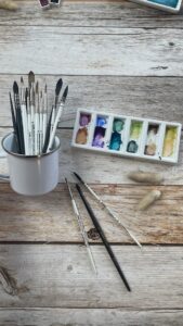 Sandra - Reingemalt - Aquarell malen lernen - einfach Letterings - DIY Grußkarten 7