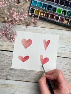 Sandra - Reingemalt - Aquarell malen lernen - einfach Letterings - DIY Grußkarten