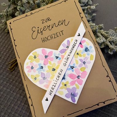 Grußkarte Silberne Hochzeit von Sylvia Grußkarte Silberne Hochzeit von Sylvia