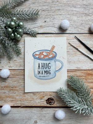 Sandra - Reingemalt - Aquarellmalen lernen, Handlettering und DIY Grußkarten - Winter Bucket List (1)