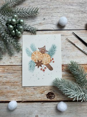 Sandra - Reingemalt - Aquarellmalen lernen, Handlettering und DIY Grußkarten - Winter Bucket List (6)